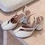 Patent Leather Slingback Gothic High Heel