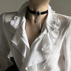 Victorian Style Ruffle Blouse
