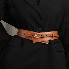 PU Gothic Leather Pin Buckle Belt