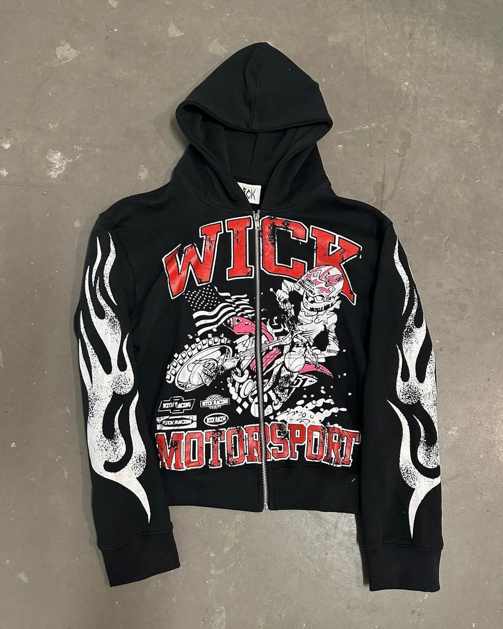 Gothic Printed Pattern Pullover Hoodie