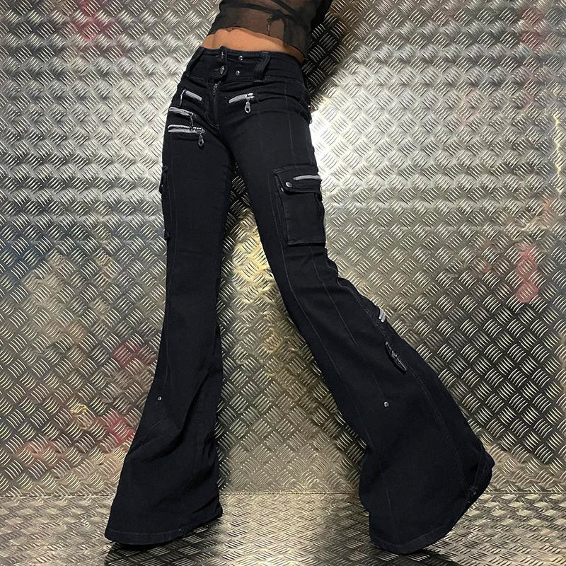 Gothic Fashion Slim Denim Pant