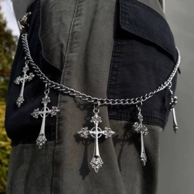 Cross Gothic Metal Waist Chain Belt Main image