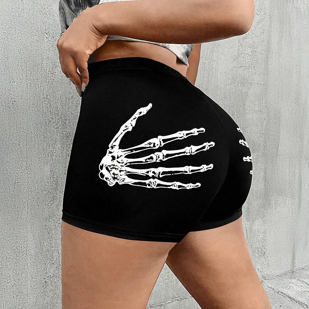 Skeleton Hands Print Short Main image