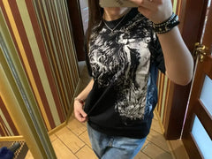 Dying Angel Gothic Oversized T-shirt