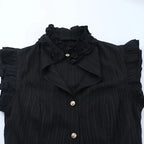 Single Breasted Sleeveless Blouse