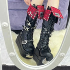 Lolita Metal Round Toe Platform Gothic Boot