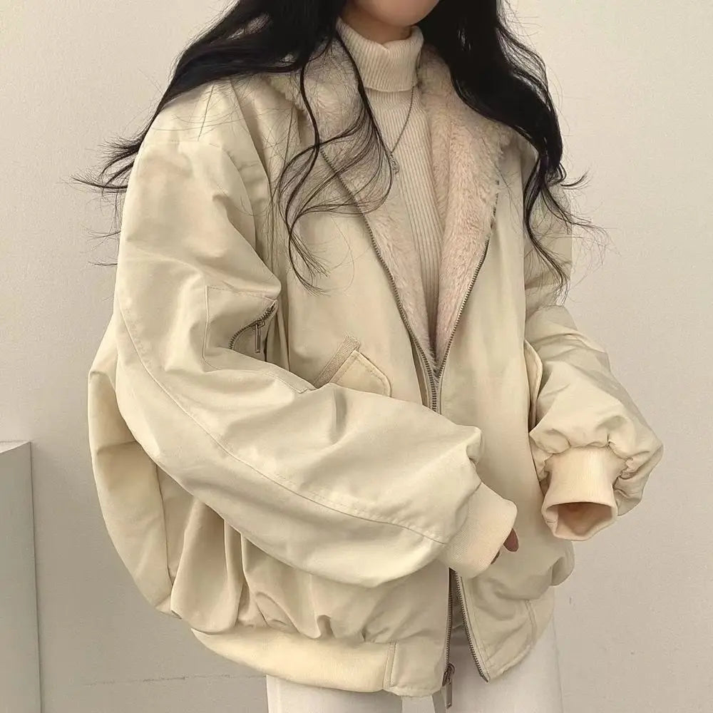 Double-Sided Wear Hooded Cotton Coat