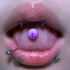 Flowering Smudges Magic Eyes Punk Tongue Ring