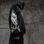 Harajuku Gothic Death Bone Hoodie
