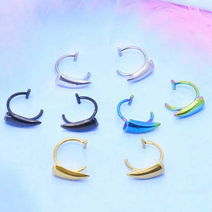 Sharp Gothic Fake Lip Stud