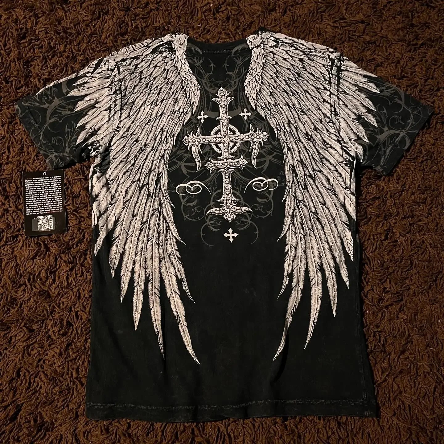 Skull Cross Print Graphic T-shirt