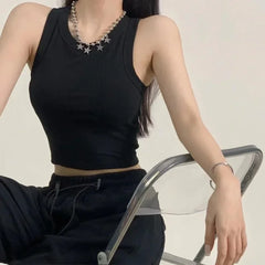 Sports Tank Backless Crop Top