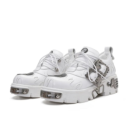 Punk Gothic Motorcycle Platform Sneaker
