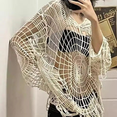 Tassel Hem Knit Sweater