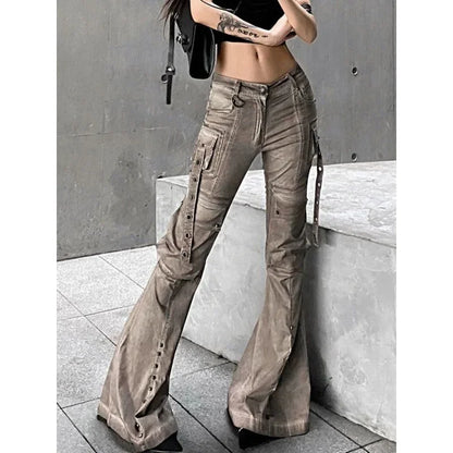 Brown Gothic Workwear Slim Pant