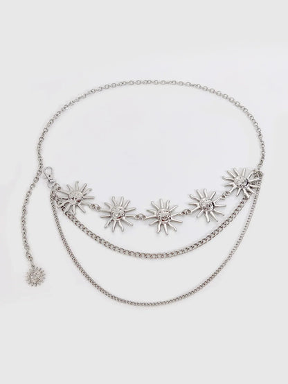 Punk Gothic Hip Hop Layered Waist Chain Belt