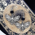 Peace Dove Ceramic Metal Circle Hoop Earring