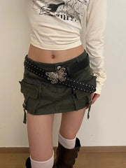 Hollow Bow Gothic Punk Style Belt