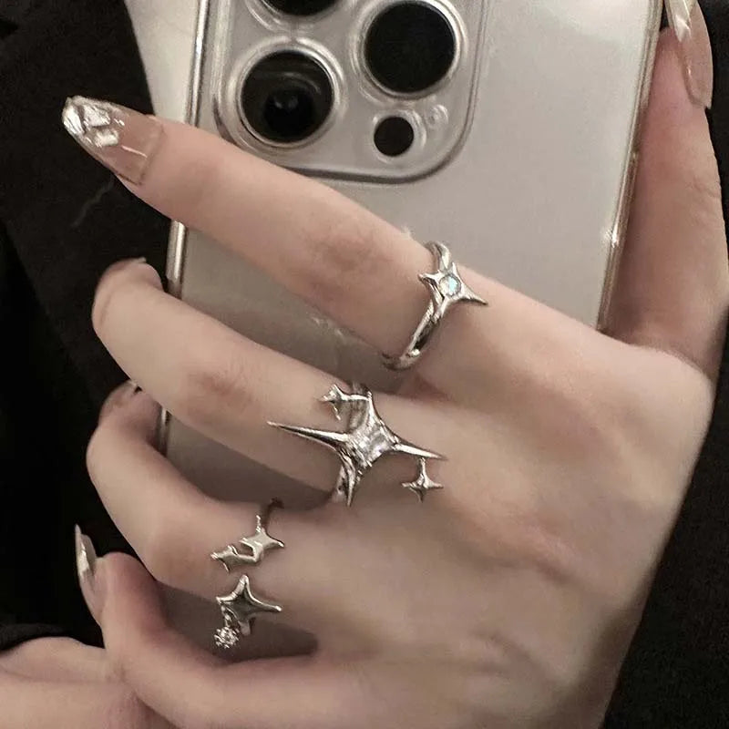 Unisex Retro Wings Skull Gothic Ring