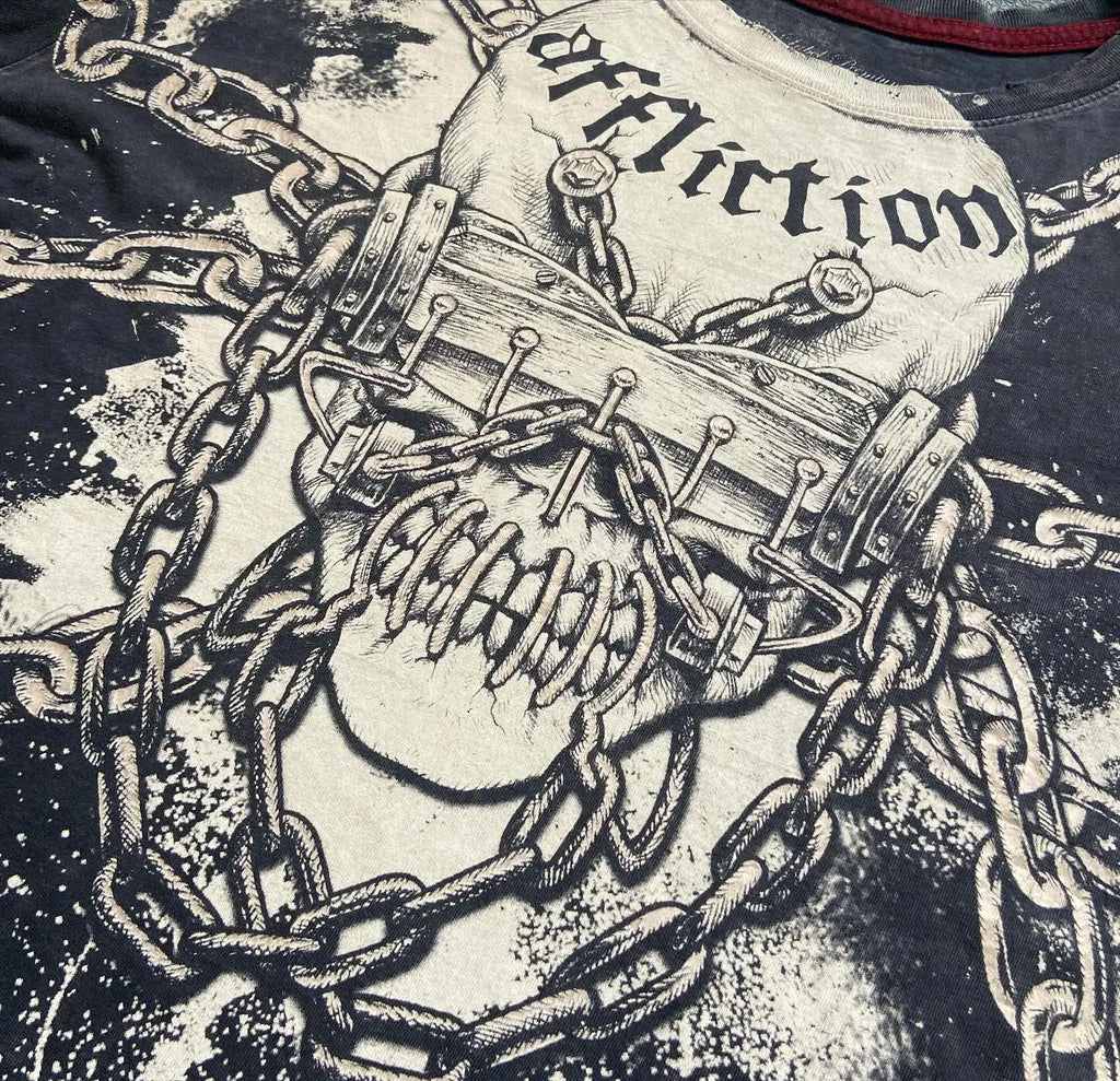 Humpty Lock Print Vintage Cotton T-shirt