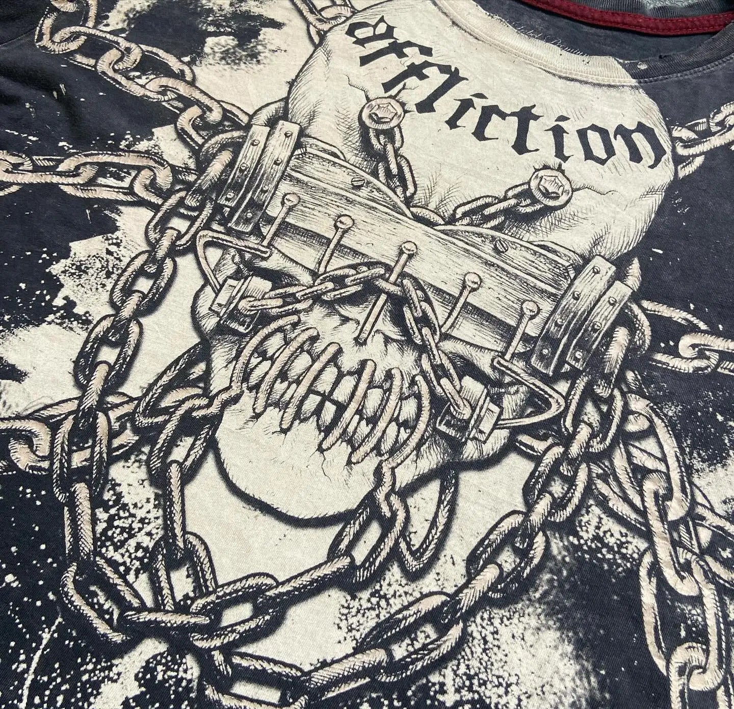 Humpty Lock Print Vintage Cotton T-shirt