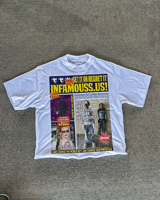 Y2K Casual Hip Hop Gothic Grunge T-shirt