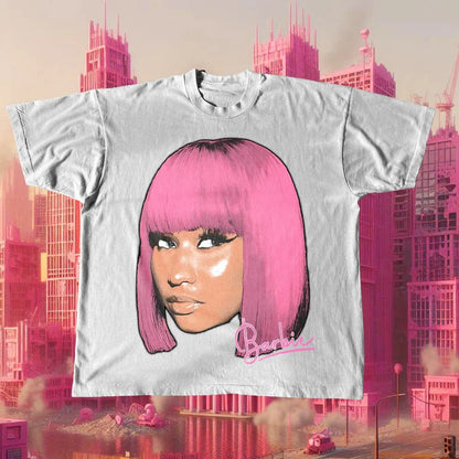 Y2K Retro Graphic Printed Oversized Cotton T-shirt