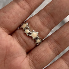 Y2K Crystal Heart Gothic Ring