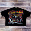 Gothic Pattern Print Oversized Cotton T-shirt