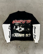 Gothic Cyberpunk Fake 2-Piece Hoodie