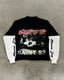 Gothic Cyberpunk Fake 2-Piece Hoodie