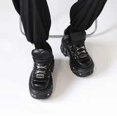 Gothic Lace-Up Ankle Rock Sneaker