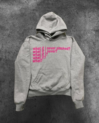 Gothic Casual Print Oversized Hoodie