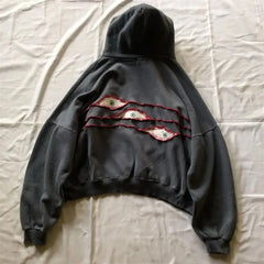 Gothic Retro Eye Patchwork Hoodie