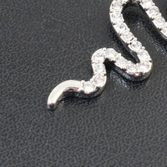 Sparkling Snake Gothic Zircon Belly Ring