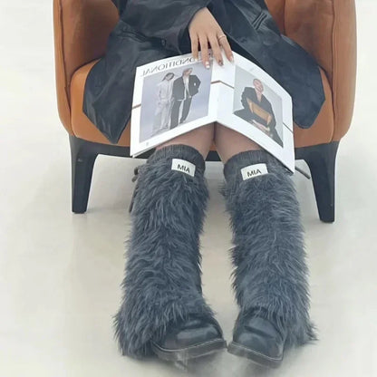 Gothic Rabbit Fur Winter Warm Sock