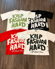 Gothic Hip Hop Letter Print Cotton T-shirt