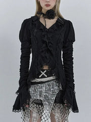 Vintage Long Sleeve Lace Blouse