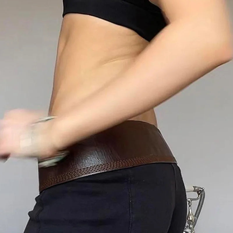 Vintage Gothic Brown Buckle Belt