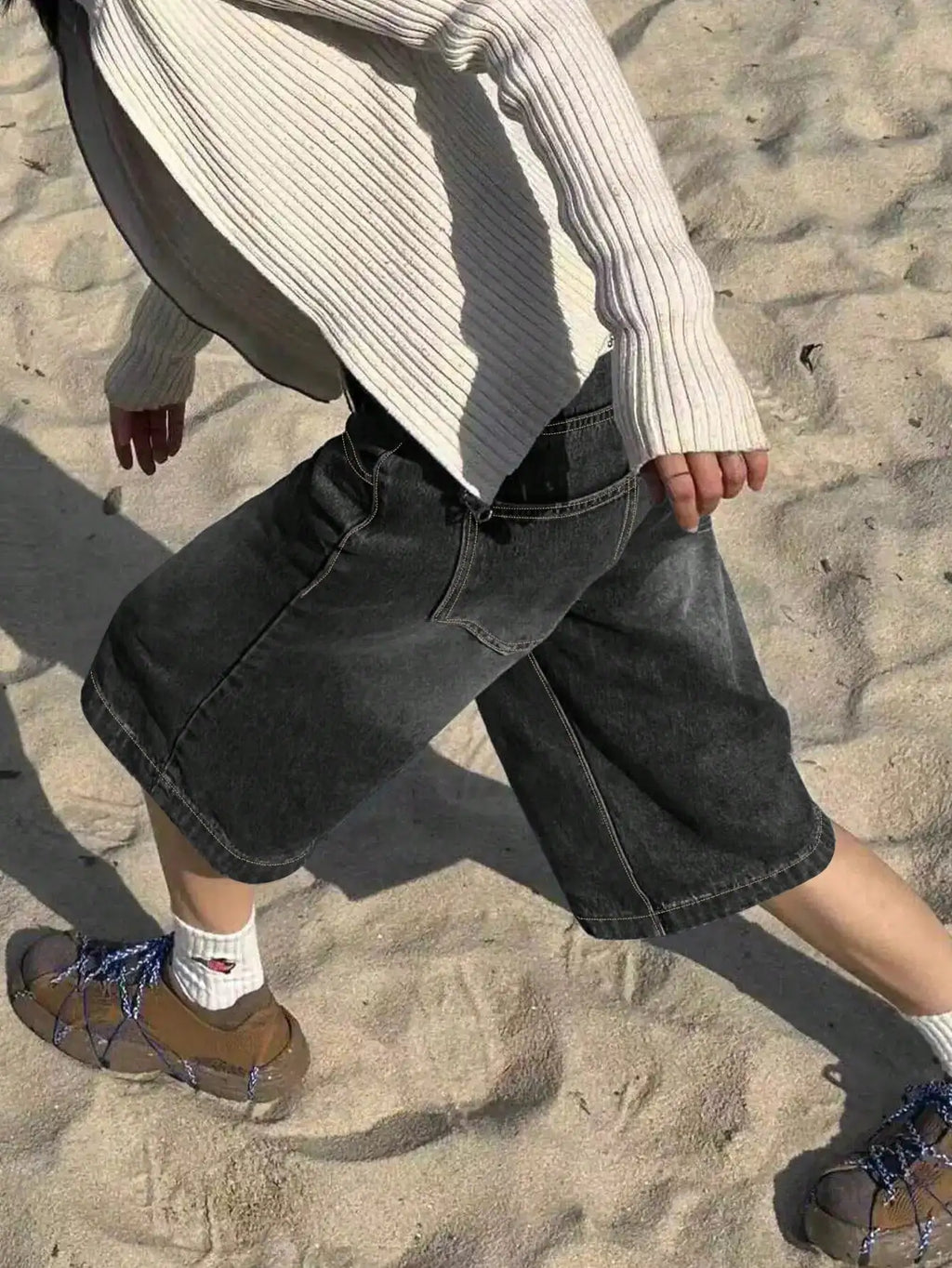 Slant Pocket Bermuda Denim Short