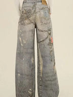 Blue Gothic Baggy Oversize Harajuku Pant