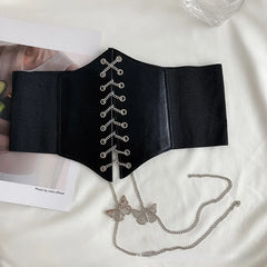 Butterfly Chain Wide Corset Belt