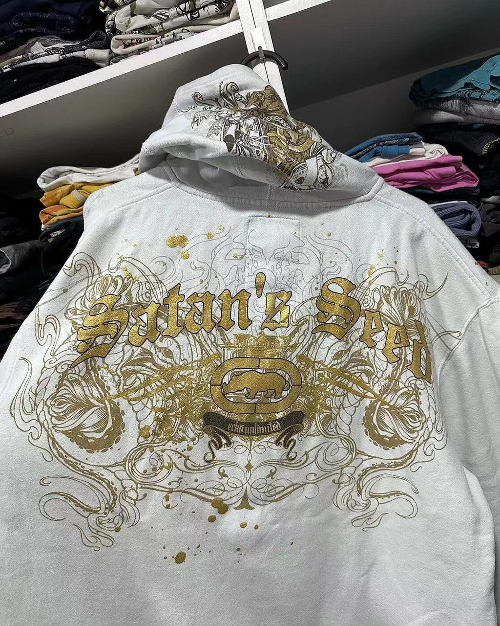 Gothic Vintage Big Pattern Hoodie