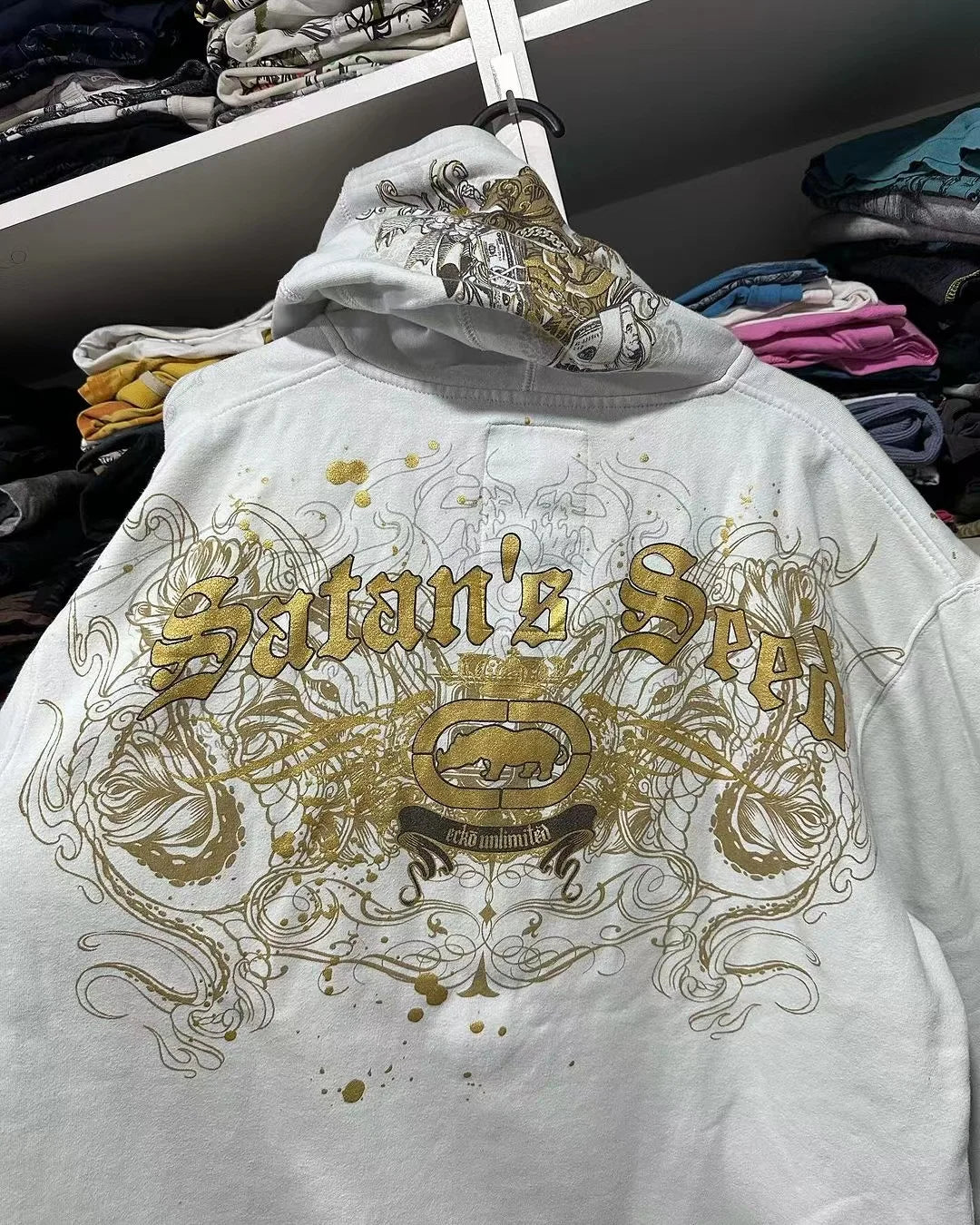 Gothic Vintage Big Pattern Hoodie