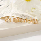 Vintage Gold Leaves Non-Piercing Clip Earring