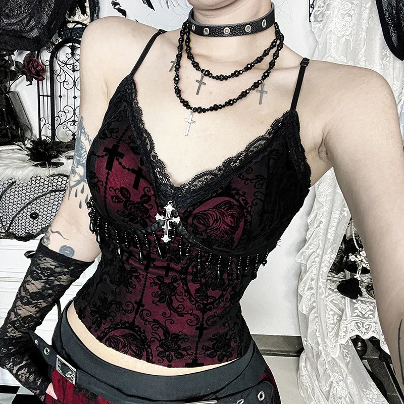 Vintage Beaded Crop Corset Secondary image