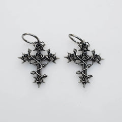 Sun Moon Celestial Gothic Hoop Earring