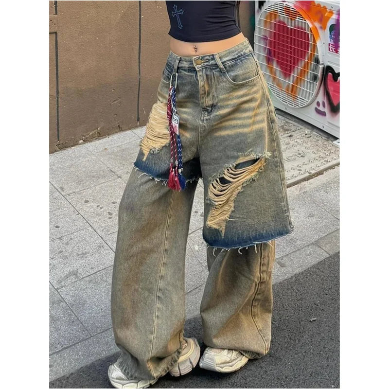 Ripped Hollow Gothic Harajuku Pant Main image