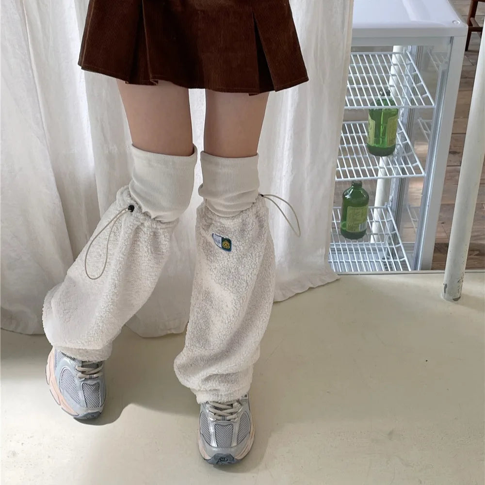 Gothic Lamb Wool Drawstring Sock