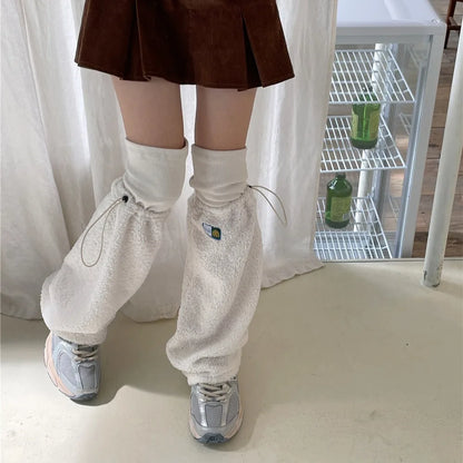 Gothic Lamb Wool Drawstring Sock